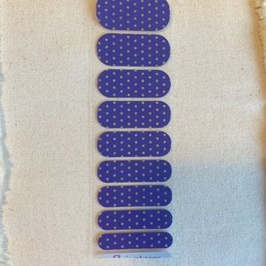 1/2 Sheet Jamberry, purple/blue, with polka dots